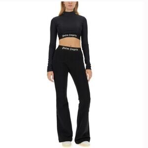 Palm Angels Black Flare Pants